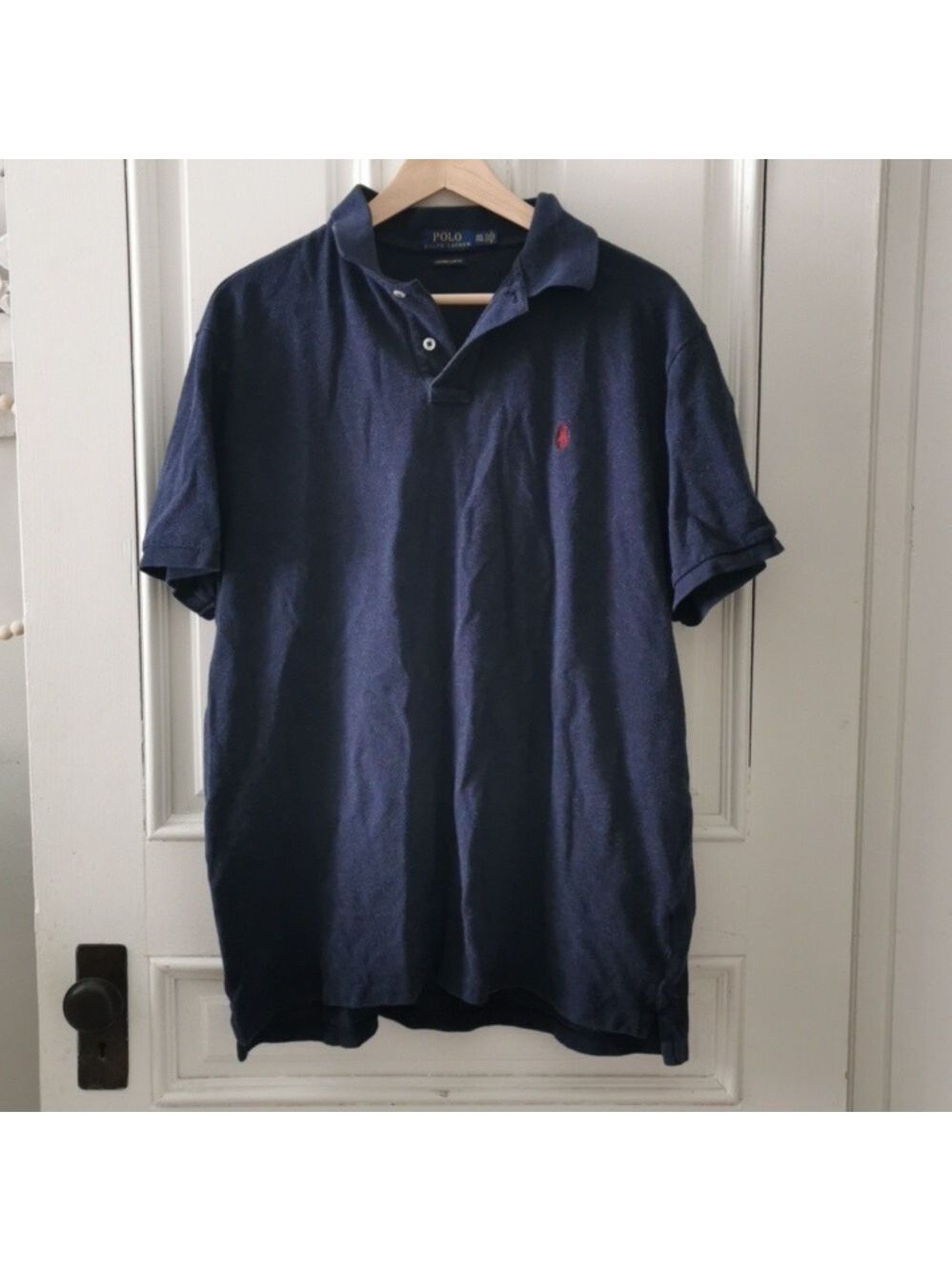 Ralph Lauren  men's navy blue polo, short sleeve. Preppy. Size XXL. EUC